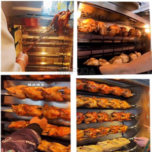Prix d'usine 2025 pas cher en vente en gros 5 tiges Restaurant commercial four rotatif à gaz pour poulet rôtissoire - Product Image 6