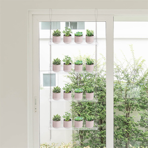 <span class=keywords><strong>Étagère</strong></span> murale à fleurs suspendue moderne à 3 niveaux pour salon, <span class=keywords><strong>étagère</strong></span>s flottantes pour jardin d'intérieur, <span class=keywords><strong>étagère</strong></span> à plantes murale en acrylique transparent robuste - Product Image 5