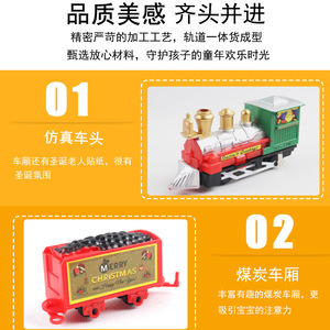Jouet de train électrique de Noël, mini-train de simulation, voiture électrique pour enfants, cadeau - Product Image 3