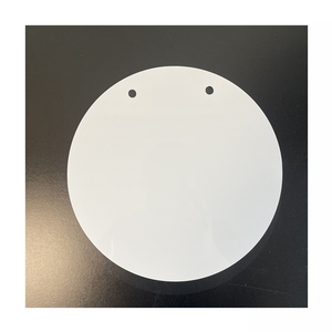 Panneau métallique de SUBLIMATION en aluminium, 200x300mm, blanc avec coin rond et quatre trous - Product Image 3