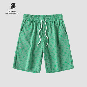 Shorts à motifs rétro pour hommes Style <span class=keywords><strong>anglais</strong></span> Léger Luxe <span class=keywords><strong>Pantalon</strong></span> décontracté à taille élastique de haute qualité Conception entièrement imprimée - Product Image 1