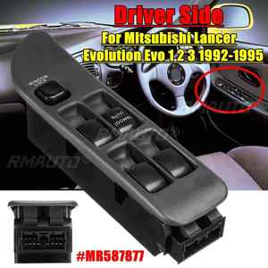 Interrupteur de lève-vitre électrique côté conducteur de haute qualité MR587877 pour Mitsubishi Lancer Evolution Evo 1 2 3 1992 1993 1994 1995 - Product Image 2