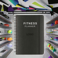 Journal d'entraînement hebdomadaire personnalisé avec couverture en spirale en PP, journal d'entraînement imprimé, planificateur de remise en forme, journal de suivi de la perte de poids pour femmes et hommes, cadeau