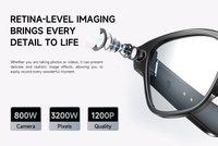 Lunettes intelligentes AI avec caméra 2025, caméra AI et traducteur, téléprompteur, lunettes intelligentes alimentées par l'IA