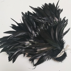 Plumes de Coq Noires de 6-8 pouces en Gros pour la Confection de Mouches de Pêche, Décorations de Costumes de Carnaval <span class=keywords><strong>et</strong></span> de Festival Samba - Product Image 2