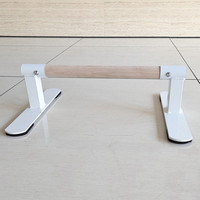 Parallettes d'entraînement en bois de hêtre massif pour exercices de musculation, pompes, fitness et entraînement en position debout ou à plat