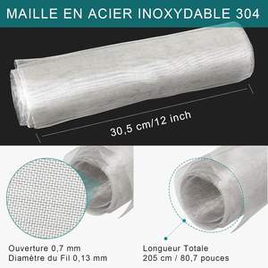 Сетка для защиты от грызунов, сетка из тонкой проволоки из нержавеющей стали, 30 сетчатая решетка, сетка для защиты от грызунов, сетка для сада, противомоскитная сетка - Product Image 2