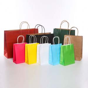 Grands sacs en papier à grande capacité, sacs en papier personnalisés pour les achats, sacs en papier kraft brun avec poignée pour les vêtements - Product Image 5