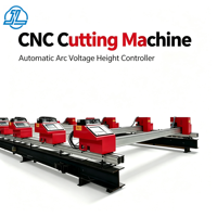 Machine de découpe plasma CNC à portique portable de haute précision, contrôleur automatique de tension d'arc pour la découpe de tôles en acier au carbone