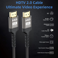 OEM ODM 1m 2m 3m haute vitesse 19 + 1 2.0v 4k 60Hz câble HDTV câble en nylon tressé et fibre optique active câble vidéo Hd