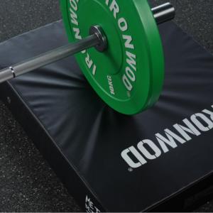 Tapis de plate-forme de levage de poids de 15cm d'épaisseur Plancher de gymnastique en PVC pour Deadlifts <span class=keywords><strong>Barbell</strong></span> Drops Protège le sol Réduit le bruit - Product Image 5