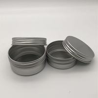 Boîte ronde en aluminium de 10g/100g avec couvercle à vis, mini boîte de rangement hermétique en métal, boîte à thé vide pour emballage de thé en vrac ou d'épices