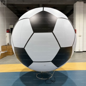 Balón de Fútbol Inflable Gigante de 2m con Logotipo Personalizado, Iluminación LED RGB, para Publicidad en Eventos Deportivos - Product Image 2
