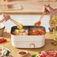 Prix usine 5L cuisinière électrique multifonctionnelle antiadhésive carrée marmite poêle à frire verre trempé pour la maison hôtels économiseur d'énergie