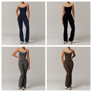 <span class=keywords><strong>Heidi</strong></span> Active – Tenue de sport une pièce de haute qualité, respirante, écologique, séchage rapide, avec bretelles croisées ajustables et effet froncé aux fesses, coupe évasée - Product Image 3