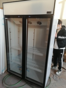 ตู้แช่แข็งแสดงสินค้าแบบกระจกสองบาน ขนาด 700 ลิตร สำหรับซูเปอร์มาร์เก็ต พร้อมบริการตกแต่งโฆษณาฟรีสำหรับตู้แช่แข็งและตู้เย็น - Product Image 2