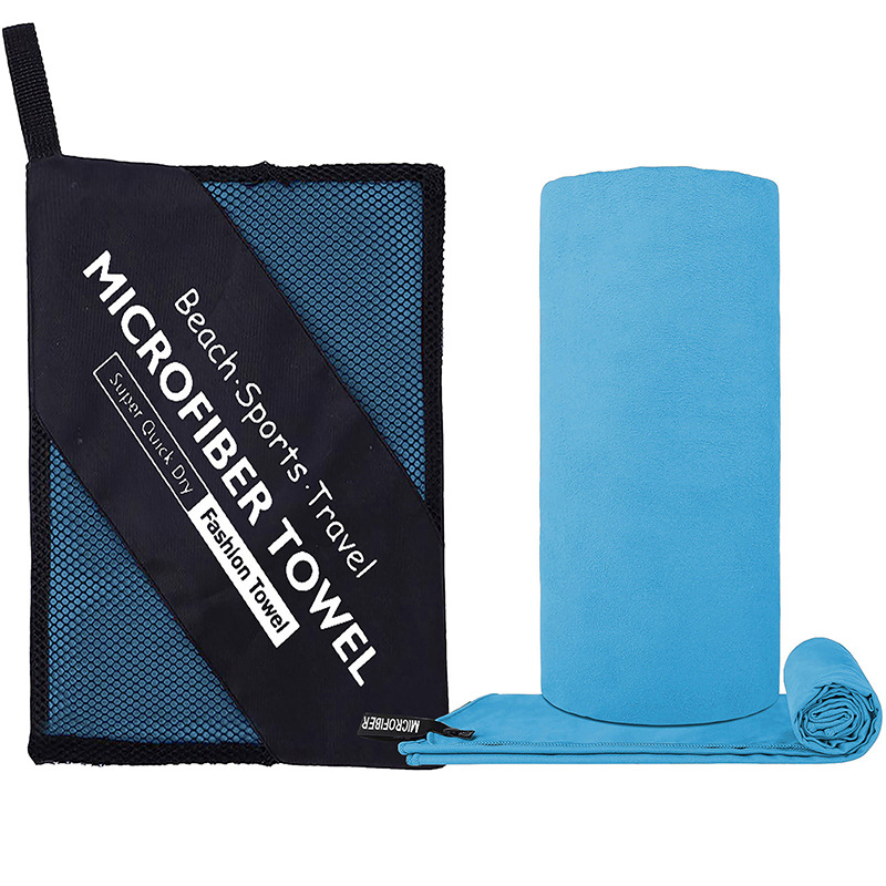 sky blue-Zipper bag