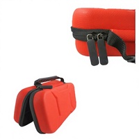 Boîte de rangement pour appareils électroniques 3C, personnalisée, rouge, en EVA, anti-usure, anti-chute, portable, coque rigide, pour véhicule
