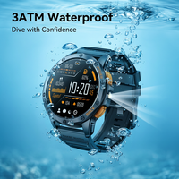 Montre connectée GPS K67 avec écran AMOLED de 1,43 pouces, plus de 170 modes sportifs, étanche IP68 3ATM, tracker de fitness sportif, lampe torche LED, montre connectée