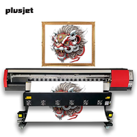 Plusjet 1,8 m con impresora de gran formato de cabezal de impresión Epson DX5 para impresora Galaxy Banner 2017 + Eco solvente