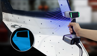 Einscan HX 3d Scanner/scanner 3d Portabel Hibrida Sumber Cahaya Laser Biru dan LED