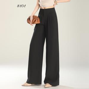 <span class=keywords><strong>Pantaloni</strong></span> lunghi Casual eleganti e comodi da donna 2025 <span class=keywords><strong>con</strong></span> tasche elastiche Logo formale antirughe - Product Image 5