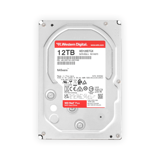 WD120EFGX 12TB Mechanical Hard Drive Red Series Enterprise-Grade NAS SATA New Drive 72K RPM