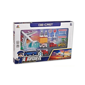 Conjunto de vehículos de ingeniería para niños, juguete de camión fundido a presión deslizante, juego de simulación de aleación fundido a presión, coche de <span class=keywords><strong>policía</strong></span>, juego de juguete - Product Image 6