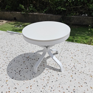 Mesa Auxiliar de Aluminio con Recubrimiento en Polvo, Personalizada, Simple, para Exteriores, Jardín, Resort, Bistro, Cafetería - Product Image 3