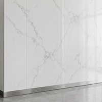 Panneau mural en PVC effet marbre blanc onyx WYRAX pour salle de sport, surface lisse, 4x8 pieds, 3,2 mm, pour rénovation de salle de sport