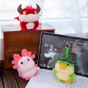 Llavero de Peluche de <span class=keywords><strong>Criaturas</strong></span> Prehistóricas, Muñeco de Pareja, Regalo para Actividades de Oficina, Colgante de Tiranosaurio Rex de 15 cm, Unisex - Product Image 4