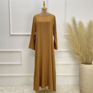 Ramadan Eid abito da preghiera tinta unita abito Hijab turco abito Abaya musulmano Dubai abbigliamento islamico sciolto <span class=keywords><strong>abiti</strong></span> modesti da donna - Product Image 1