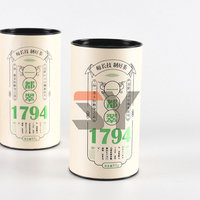 Offre Spéciale : Boîte Cylindrique de Luxe en Métal pour Emballage Alimentaire – Idéale pour Thé, Café et Grains