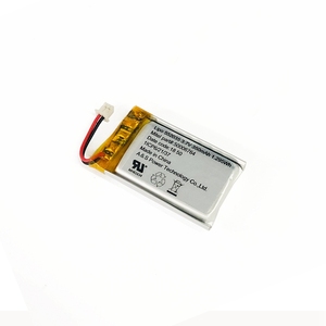 Customized rechargeable polymer Li-ion battery 552035 3.7V 350mAh LiPo battery - Product Image 1