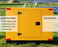 Groupe électrogène diesel silencieux 15 kVA 20 kVA pour usage agricole, faible bruit, alimentation de secours