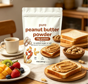 <span class=keywords><strong>Beurre</strong></span> <span class=keywords><strong>de</strong></span> cacahuète en poudre certifié biologique, sans sucre ajouté, non-OGM, saveur riche et noisette, pour la pâtisserie et les boissons - Product Image 2