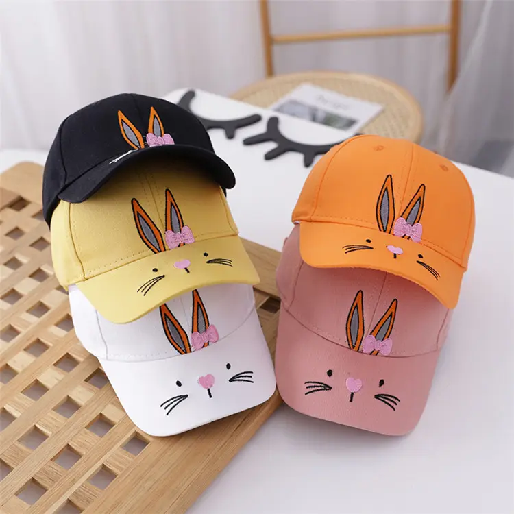 Boys Hats And Caps Cute Cat Bowknot Baby Baseball Cap Bonnet Infant Cotton Baby Hat Summer Kids Visor Cap Boys Girls Sun Cap