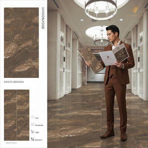 Brecia Crema 800x1600mm Digital Marble Porcelain Tiles Premium Surface For Luxury Interior Projects - Product Image 5