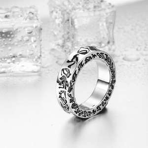 Bagues de mode classiques en acier inoxydable pour hommes femmes or Rose Six mots conception de <span class=keywords><strong>citation</strong></span> de vérité cadeau parfait pour les états-unis Europe - Product Image 4