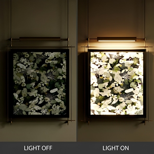 Arte Astratta in Metallo, Decorazione Murale in Stile Industriale Mid-Century, Dipinto Luminoso per Corridoi e Ingressi, Dimensioni Personalizzabili - Product Image 6