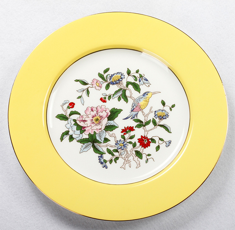 8 inch yellow plate