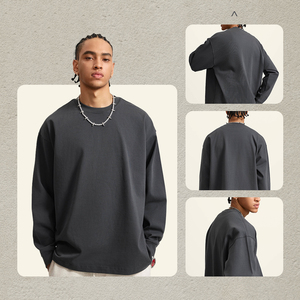 <span class=keywords><strong>Camiseta</strong></span> de <span class=keywords><strong>Manga</strong></span> <span class=keywords><strong>Larga</strong></span> Personalizada con Logotipo, Informal, Holgada, 425G, 100% Algodón, <span class=keywords><strong>Camiseta</strong></span> Básica de <span class=keywords><strong>Manga</strong></span> <span class=keywords><strong>Larga</strong></span> para Hombre, Venta al por Mayor - Product Image 3