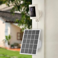 Panneau solaire 3,3W 5V avec micro USB vers Type-C pour caméra, sonnette, système de surveillance Arlo Ring Eufy Blink