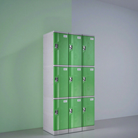 Promotion : Armoire de rangement moderne et durable en plastique ABS pour 6 personnes, étanche, idéale pour écoles, gymnases, bibliothèques et mobilier de plage