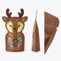 Sacs d'emballage personnalisés pour bonbons et snacks en gelée, impression numérique couleur, qualité alimentaire, recyclables, avec fermeture éclair, taille personnalisable