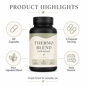 Capsules brûle-graisses pour adultes, véganes, sans gluten, formule premium, soutien immunitaire, gestion du poids, biologiques, 60 capsules - Product Image 3
