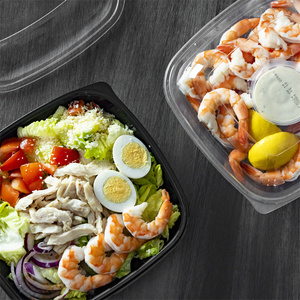 Contenedor de almacenamiento de alimentos desechable reciclable duradero de alta capacidad de gran calidad con tapa transparente para usos múltiples y fideos - Product Image 6