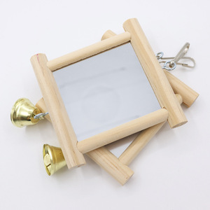 Giocattoli Divertenti a Specchio per <span class=keywords><strong>Uccelli</strong></span>, Giocattoli Fantasiosi <span class=keywords><strong>da</strong></span> Arrampicata e Appoggio, Adatti per Pappagalli, Piccioni, in Pino e Acrilico, Giocattoli per Animali Domestici - Product Image 5