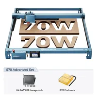 Graveur laser SCULPFUN S70 Max 70W, machine professionnelle de gravure et de découpe de logos DIY, 830*800mm, découpeuse de bois, ensemble avancé