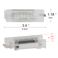 Luces LED para Matrícula de Volkswagen para Golf 4-6 Jetta para CC Polo Scirocco EOS-12V 5W